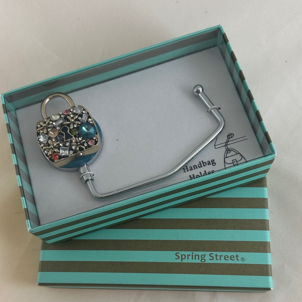 Spring Street Gem-Embellished Handbag Hook